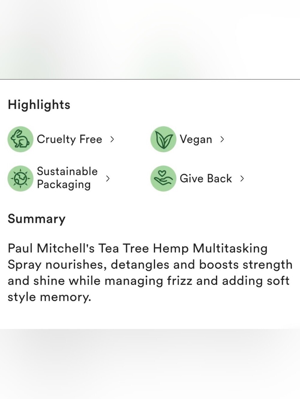 Paul Mitchell Tea Tree Hemp Multitasking Spray - Picture 3 of 6